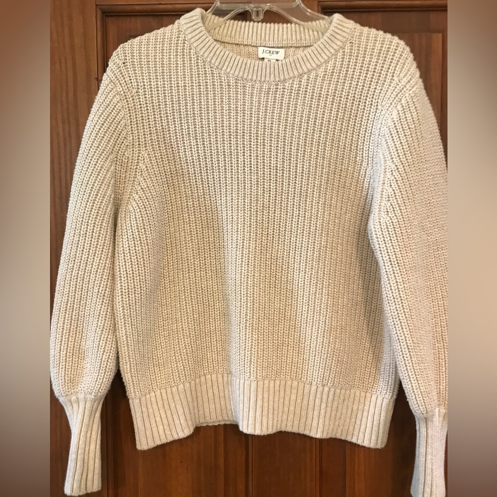J Crew Cream Sweater